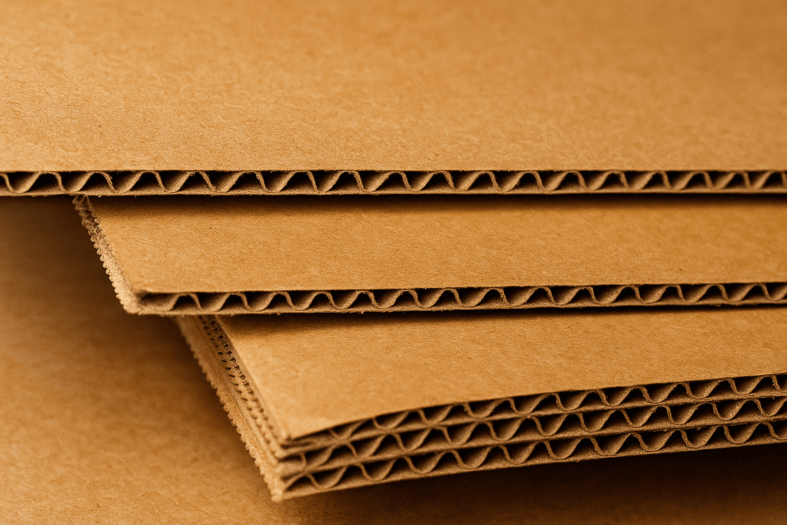 Laminas y pliego de cartón corrugado de alta calidad